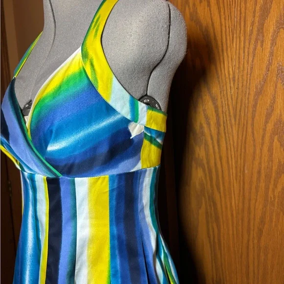 Calvin Klein Multicolor Striped Midi Dress size 2. - Picture 3 of 9